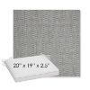 Picture of Pique Ash | Sunbrella® 20" x 19" Outdoor Dining Cushion