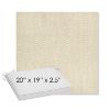 Picture of Pique Flax | Sunbrella® 20" x 19" Outdoor Dining Cushion