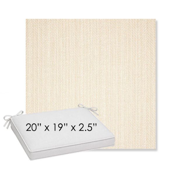 Picture of Posh Linen | Sunbrella® 20" x 19" Outdoor Dining Cushion