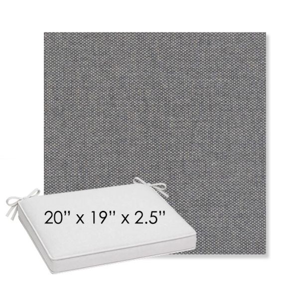 Picture of Proof Slate | Sunbrella® 20" x 19" Outdoor Dining Cushion