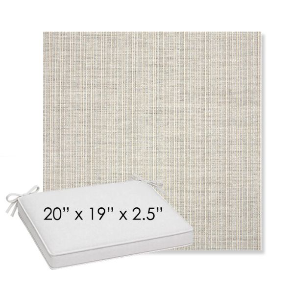 Picture of Proven Dove | Sunbrella® 20" x 19" Outdoor Dining Cushion