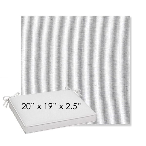 Picture of Replay Sea | Sunbrella® 20" x 19" Outdoor Dining Cushion