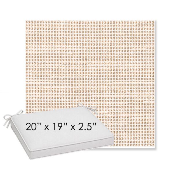 Picture of Rest Bisque | Sunbrella® 20" x 19" Outdoor Dining Cushion