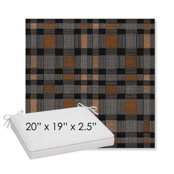 Picture of Rubix Center City | Sunbrella® 20" x 19" Outdoor Dining Cushion