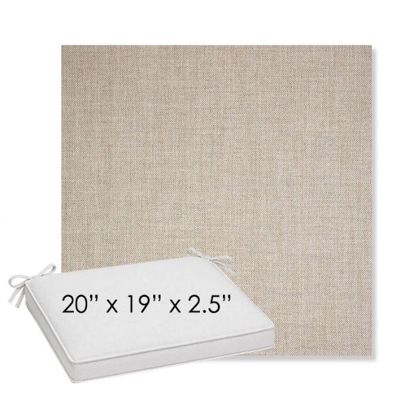 Picture of Switch Flax | Sunbrella® 20" x 19" Outdoor Dining Cushion
