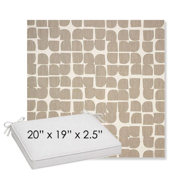 Picture of Toggle Driftwood | Sunbrella® 20" x 19" Outdoor Dining Cushion