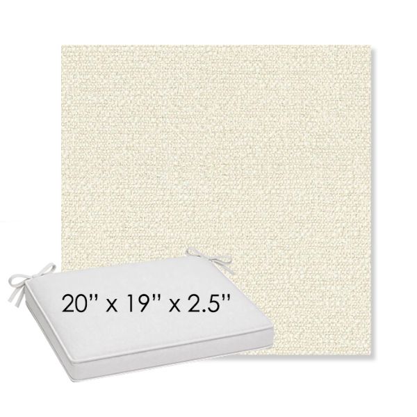 Picture of Tundra Swan | Sunbrella® 20" x 19" Outdoor Dining Cushion