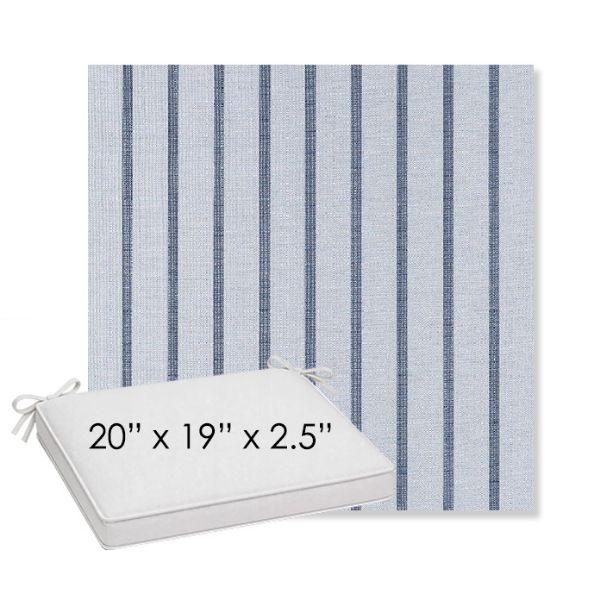 Picture of Unwind Sky | Sunbrella® 20" x 19" Outdoor Dining Cushion