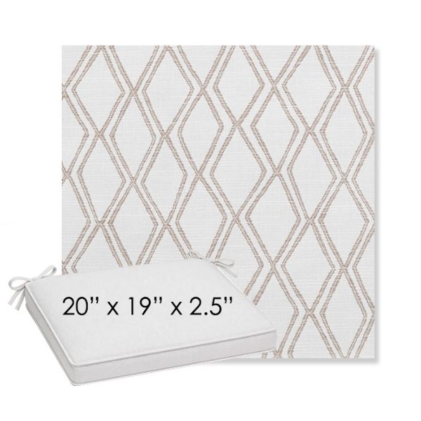 Picture of Voyage Dune | Sunbrella® 20" x 19" Outdoor Dining Cushion