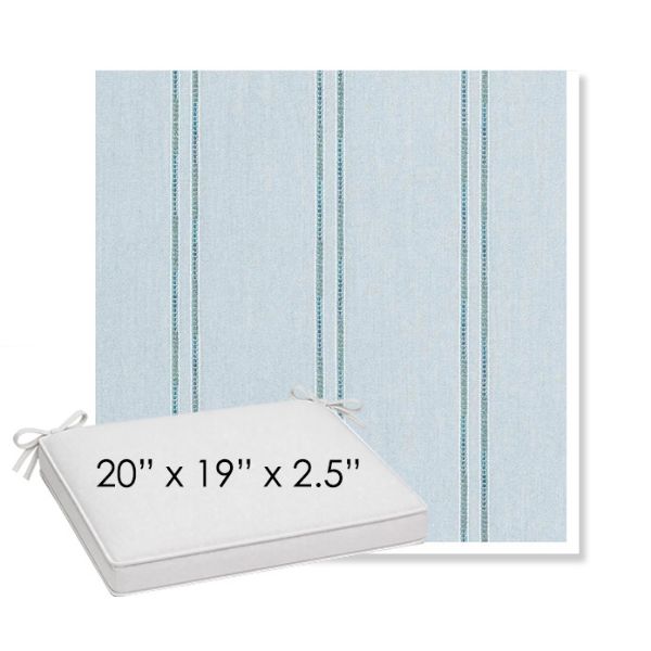 Picture of Wayward Sky | Sunbrella® 20" x 19" Outdoor Dining Cushion