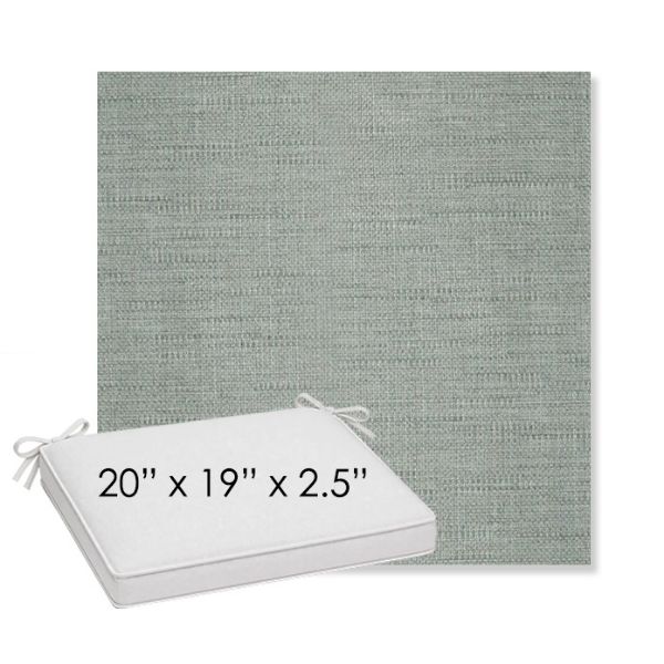 Picture of Willa Mist | Sunbrella® 20" x 19" Outdoor Dining Cushion