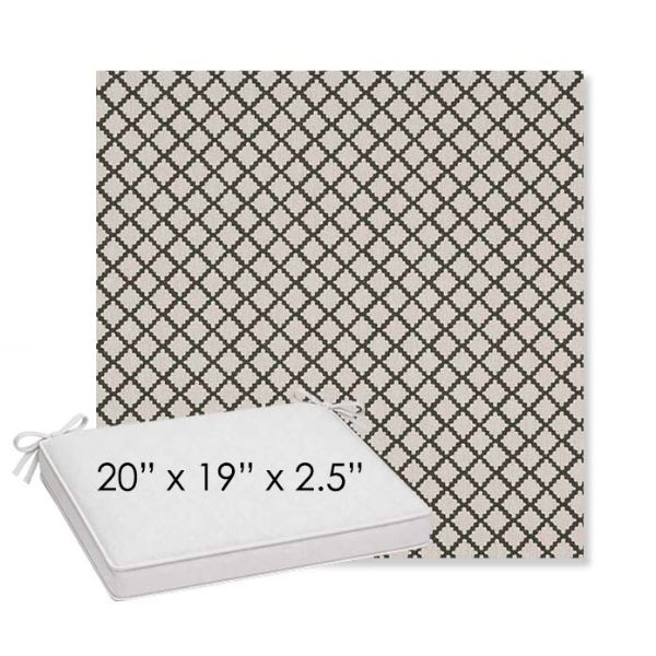 Picture of Yardly Hedge | Sunbrella® 20" x 19" Outdoor Dining Cushion
