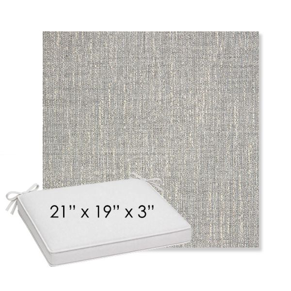 Picture of Adena Pebble | Sunbrella® 21" x 19" x 3" Outdoor Dining Cushion