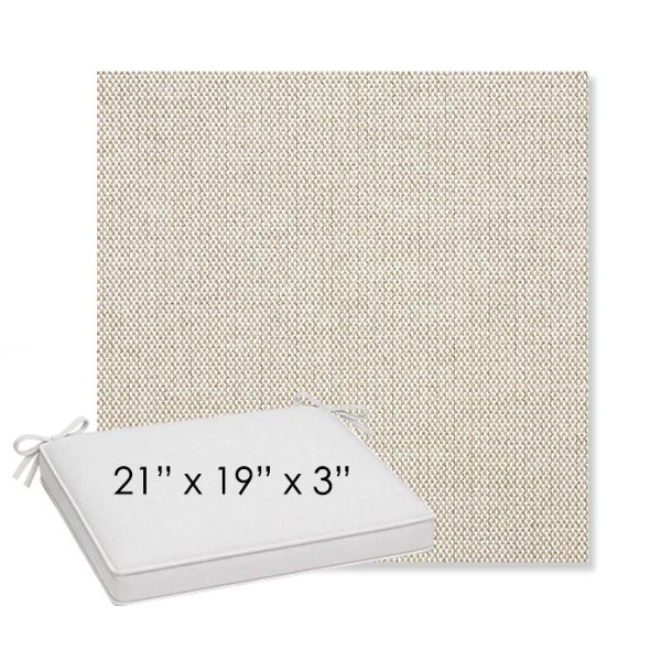 Picture of Blend Linen | Sunbrella® 21" x 19" x 3" Outdoor Dining Cushion