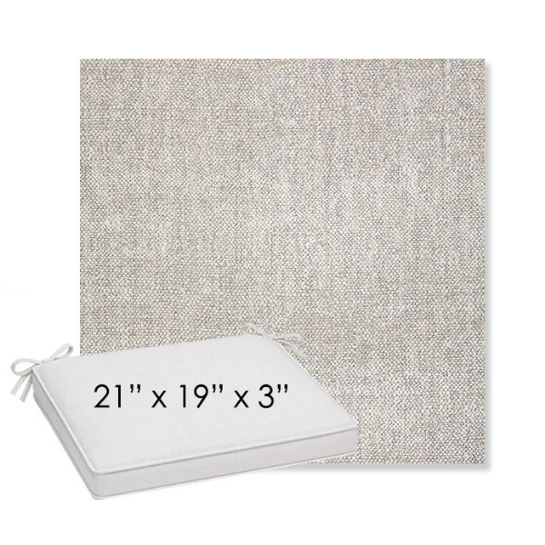 Picture of Chartres Silk | Sunbrella® 21" x 19" x 3" Outdoor Dining Cushion