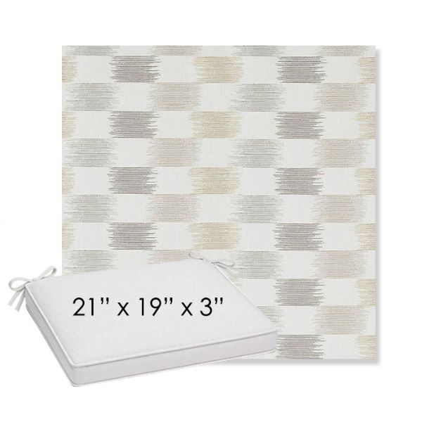 Picture of Dream Dune | Sunbrella® 21" x 19" x 3" Outdoor Dining Cushion