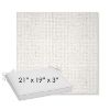 Picture of Dumont Snow | Sunbrella® 21" x 19" x 3" Outdoor Dining Cushion