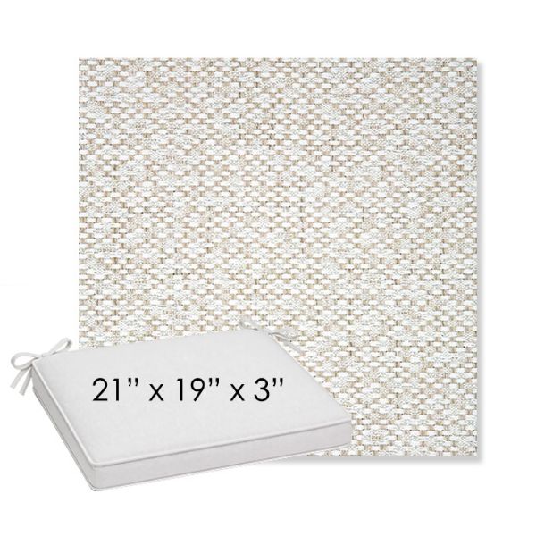 Picture of Dumont Stucco | Sunbrella® 21" x 19" x 3" Outdoor Dining Cushion