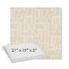 Picture of Escher Alabaster | Sunbrella® 21" x 19" x 3" Outdoor Dining Cushion