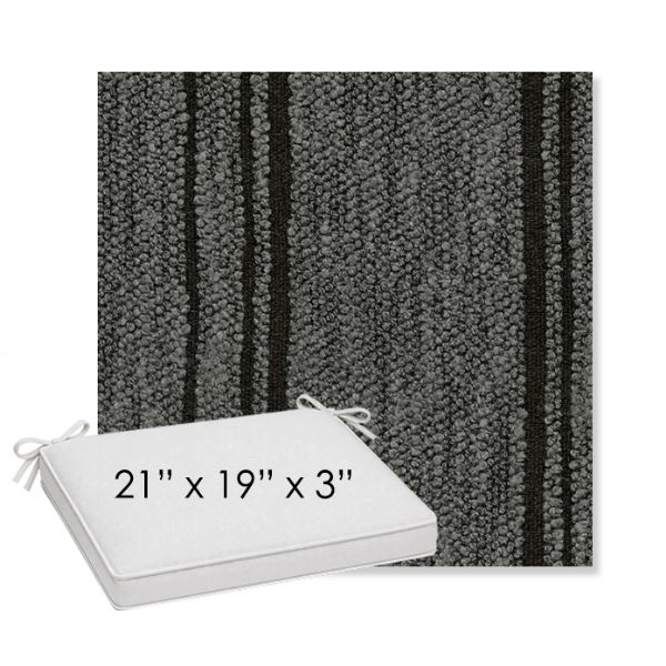 Picture of Harvest Basalt | Sunbrella® 21" x 19" x 3" Outdoor Dining Cushion