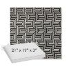 Picture of Key Figure Onyx | Sunbrella® 21" x 19" x 3" Outdoor Dining Cushion