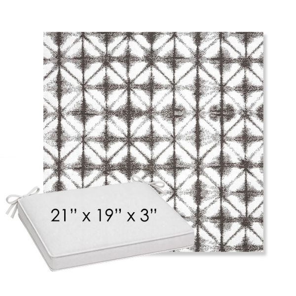 Picture of Midori Stone | Sunbrella® 21" x 19" x 3" Outdoor Dining Cushion