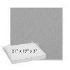 Picture of Natte Grey Chine | Sunbrella® 21" x 19" x 3" Outdoor Dining Cushion