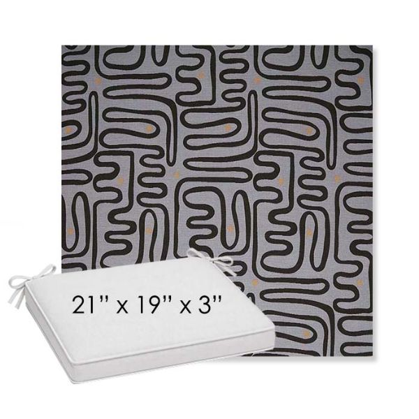 Picture of Nema Moonlight | Sunbrella® 21" x 19" x 3" Outdoor Dining Cushion