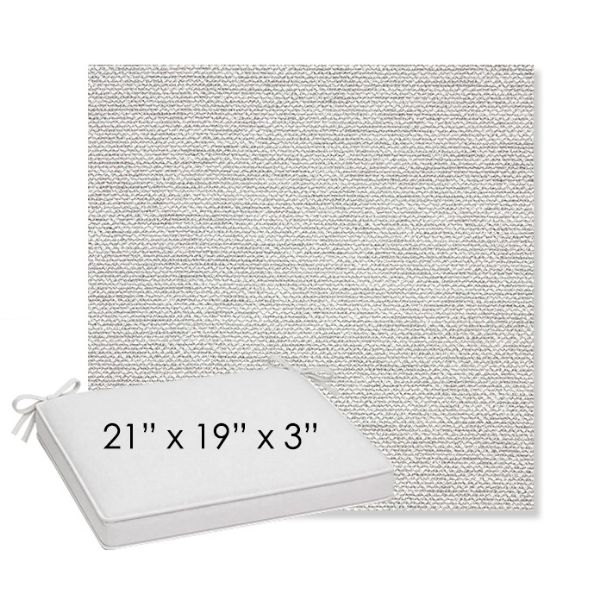 Picture of Nurture Pebble | Sunbrella® 21" x 19" x 3" Outdoor Dining Cushion