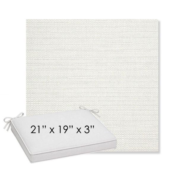Picture of Piazza Cloud | Sunbrella® 21" x 19" x 3" Outdoor Dining Cushion