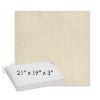 Picture of Pique Flax | Sunbrella® 21" x 19" x 3" Outdoor Dining Cushion