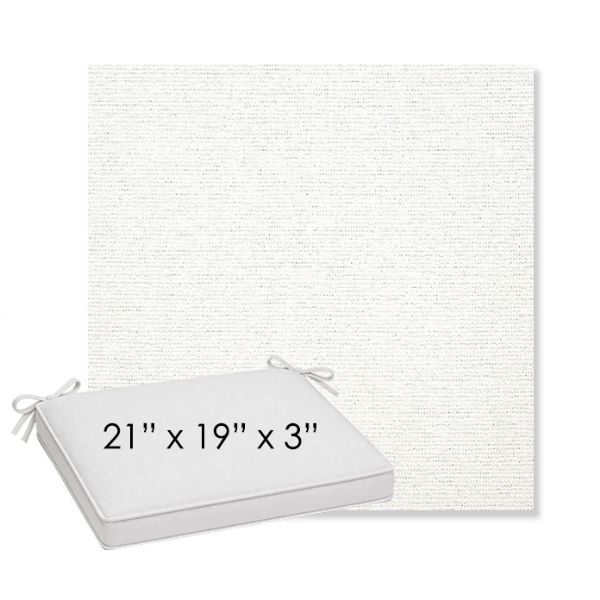 Picture of Platform Salt | Sunbrella® 21" x 19" x 3" Outdoor Dining Cushion