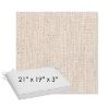Picture of Poros Linen | Sunbrella® 21" x 19" x 3" Outdoor Dining Cushion