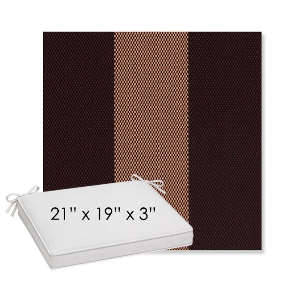 Picture of Rothko Sangria | Sunbrella® 21" x 19" x 3" Outdoor Dining Cushion