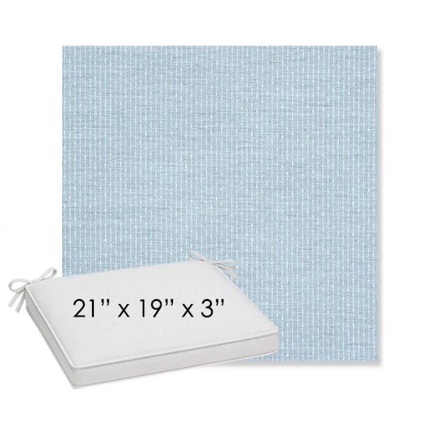 Picture of Solo Ocean | Sunbrella® 21" x 19" x 3" Outdoor Dining Cushion