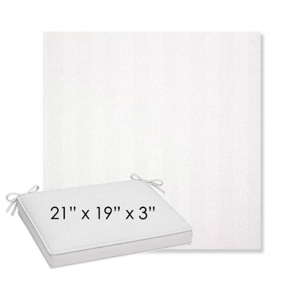 Picture of Switch Salt | Sunbrella® 21" x 19" x 3" Outdoor Dining Cushion