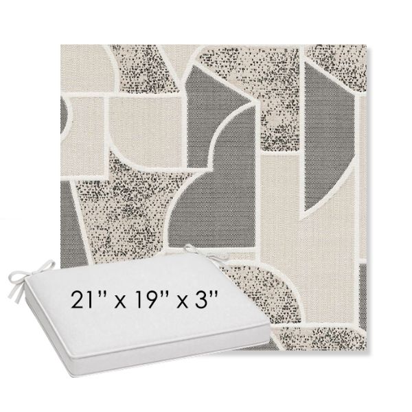 Picture of Territory Tin | Sunbrella® 21" x 19" x 3" Outdoor Dining Cushion