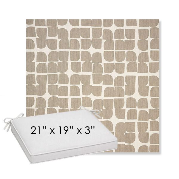 Picture of Toggle Driftwood | Sunbrella® 21" x 19" x 3" Outdoor Dining Cushion