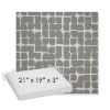 Picture of Toggle Greystone | Sunbrella® 21" x 19" x 3" Outdoor Dining Cushion