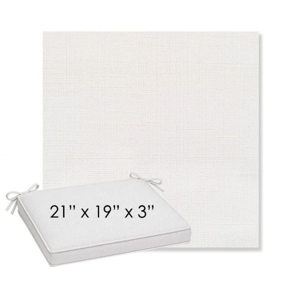 Picture of Willa Snow | Sunbrella® 21" x 19" x 3" Outdoor Dining Cushion