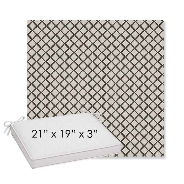 Picture of Yardly Hedge | Sunbrella® 21" x 19" x 3" Outdoor Dining Cushion