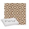 Picture of Assemble Teak | Sunbrella® 21" x 21" x 3" Outdoor Dining Cushion