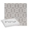 Picture of Bar Harbor Pebble | Sunbrella® 21" x 21" x 3" Outdoor Dining Cushion