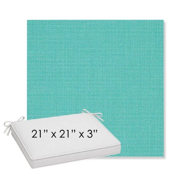 Picture of Bliss Breeze | Sunbrella® 21" x 21" x 3" Outdoor Dining Cushion