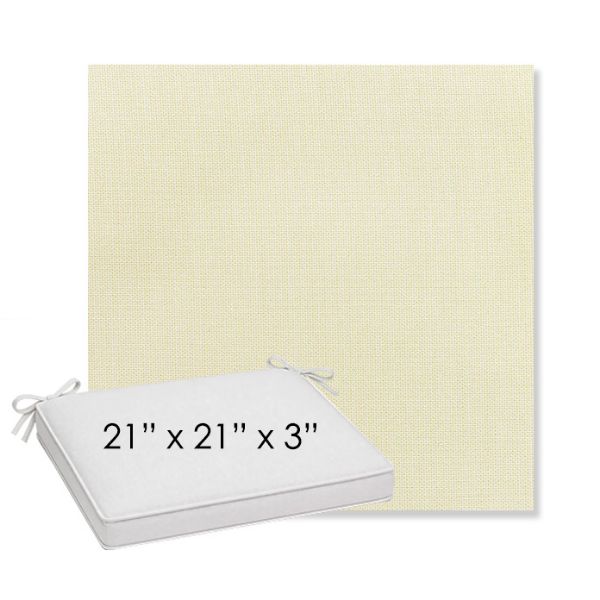 Picture of Canvas Birds Eye | Sunbrella® 21" x 21" x 3" Outdoor Dining Cushion