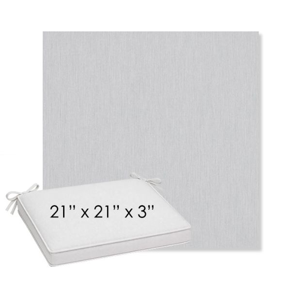 Picture of Canvas Marble | Sunbrella® 21" x 21" x 3" Outdoor Dining Cushion
