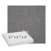 Picture of Cast Slate | Sunbrella® 21" x 21" x 3" Outdoor Dining Cushion