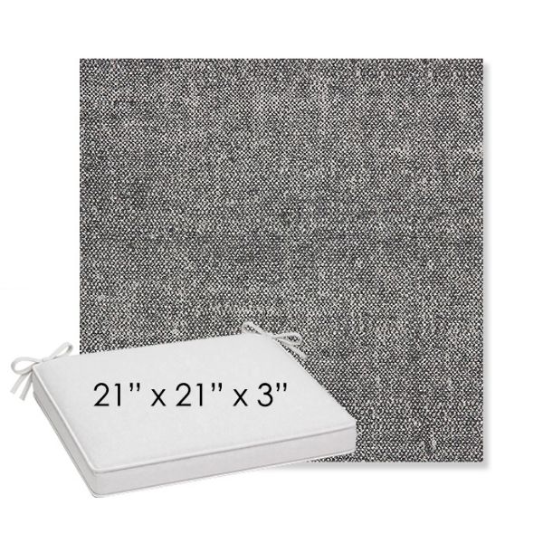 Picture of Chartres Granite | Sunbrella® 21" x 21" x 3" Outdoor Dining Cushion