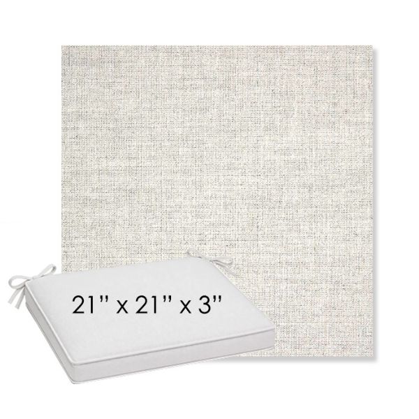 Picture of Crush Cloud | Sunbrella® 21" x 21" x 3" Outdoor Dining Cushion