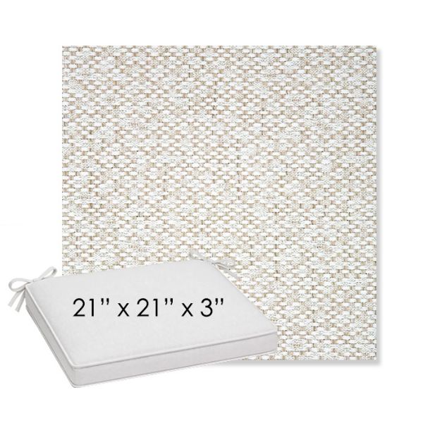 Picture of Dumont Stucco | Sunbrella® 21" x 21" x 3" Outdoor Dining Cushion